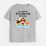1529AFR1 t shirt de pyjama danna avec chien pour enfant personnalise
