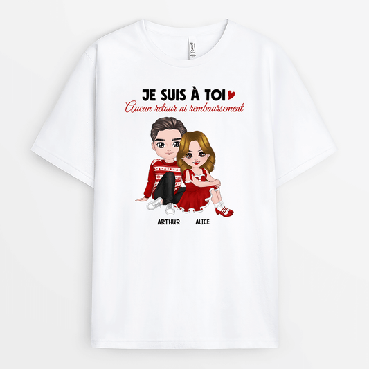 1533AFR1 t shirt je suis a toi personnalise