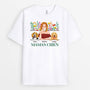 1534AFR2 t shirt maman de chien version fleur personnalise