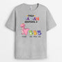 1539AFR1 t shirt cette maman mamie appartient a version dinosaure personnalise