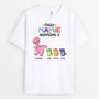 1539AFR2 t shirt cette maman mamie appartient a version dinosaure personnalise