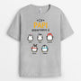 1542AFR2 t shirt ce papa papy appartient a version penguin personnalise