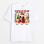 1544AFR1 t shirt maman de chat version noel personnalise