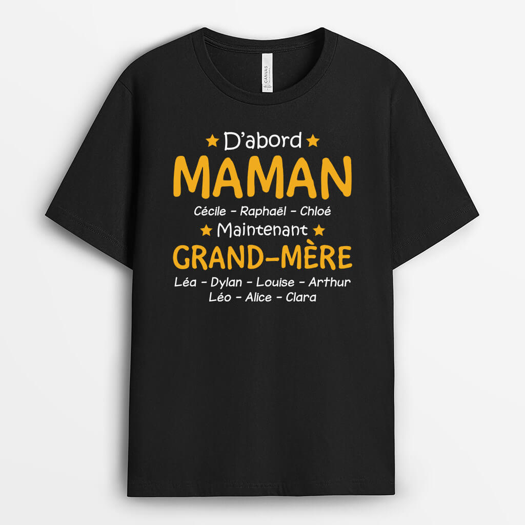 Cadeau Pour Maman/Mamie - Cadeau Personnalisé | T-shirt pour Femme
