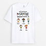 1555AFR1 t shirt cette maman mamie appartient a version baguette personnalise