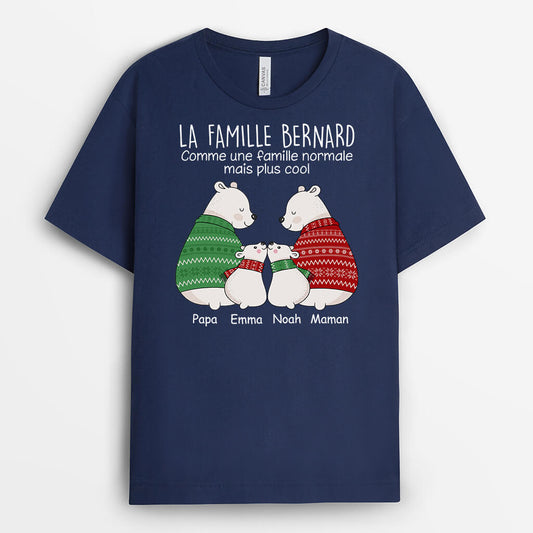 1602AFR1 t shirt la famille personnalise