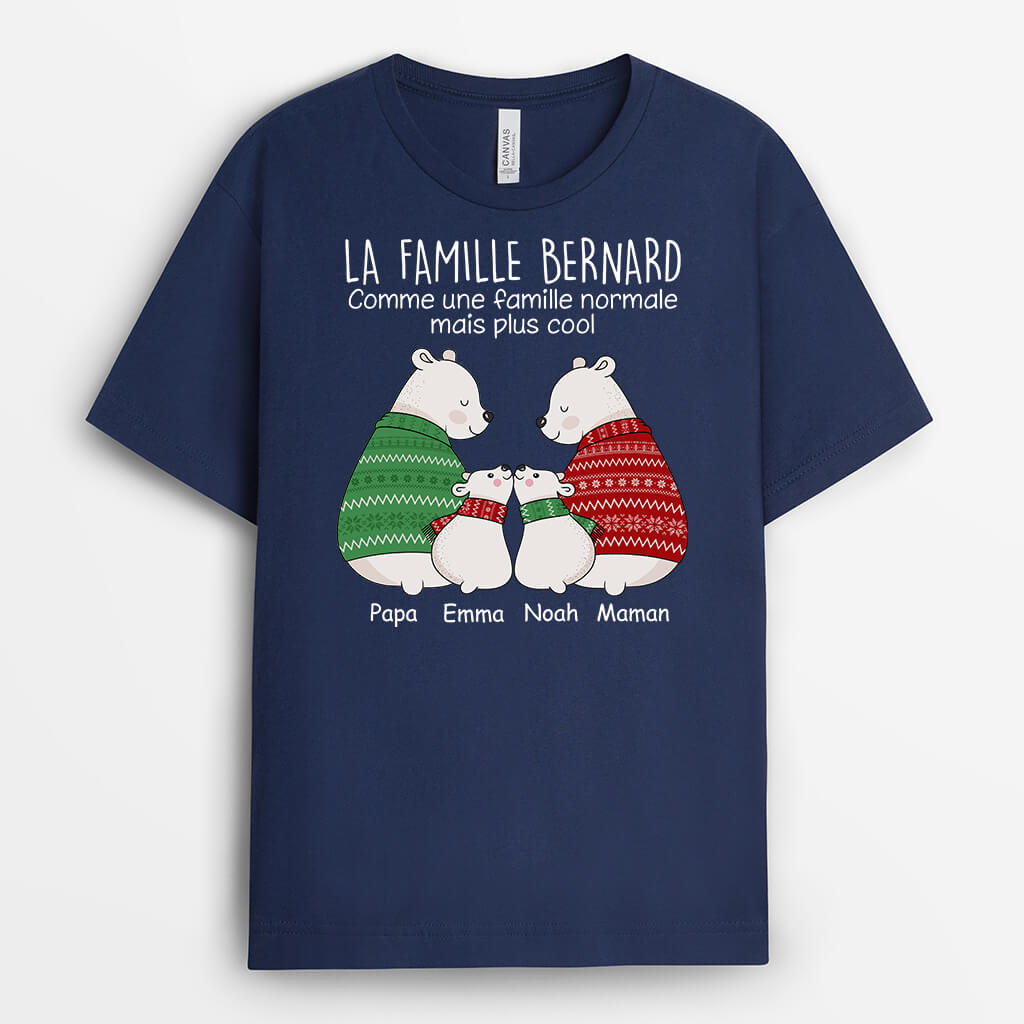 La Famille - Cadeau Personnalisé | T-shirt pour Famille