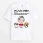 1607AFR2 t shirt definition de maman chien personnalise