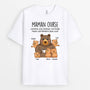 1612AFR1 t shirt mamie ourse est une mamie normale mais plus geniale personnalise