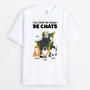 1625AFR2 t shirt chef de la bande de chats personnalise