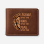 1632JFR1 portefeuille cuir personnalise_ homme legende mari papy lion 1632jkk8b
