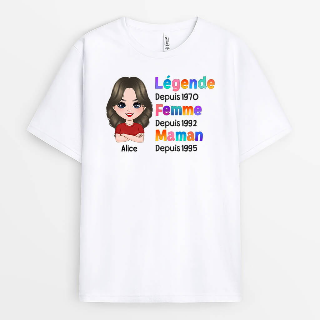 Mamie Légende - Cadeau Personnalisé | T-shirt pour Mamie