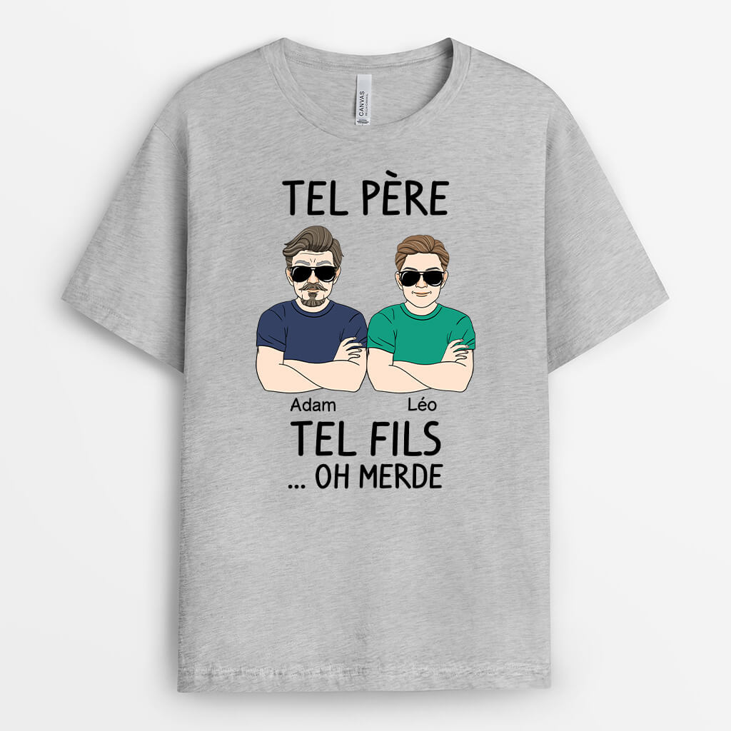 Tel Père Telle Fille - Cadeau Personnalisé | T-shirt pour Papa