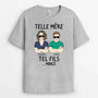 1661AFR2 t shirt telle mere_ telle fille personnalise