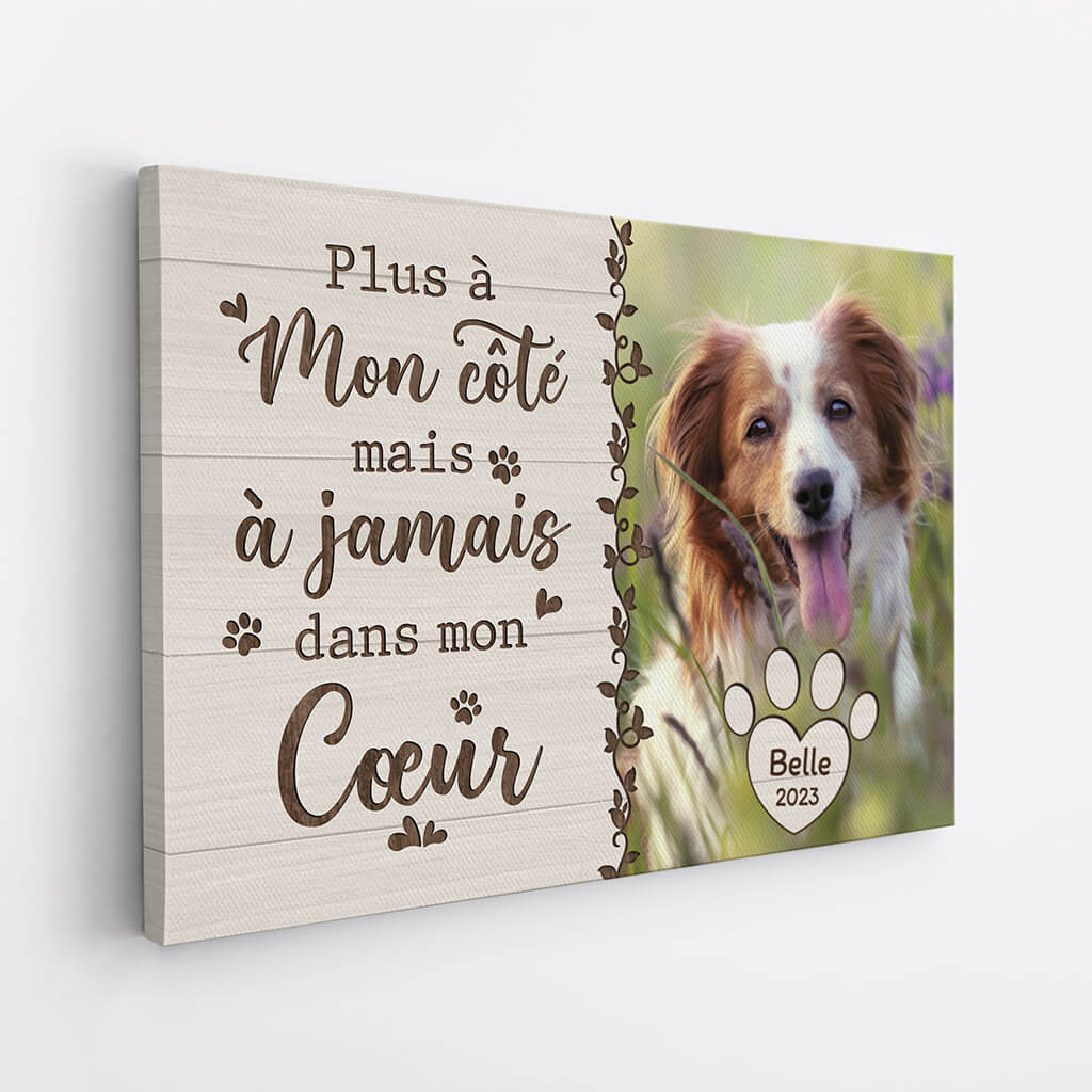 1727CFR2 toile plus a notre cote mais a jamais dans mon coeur personnalise