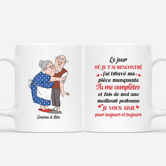 1749MFR1 mug le jour ou je tai rencontre personnalise