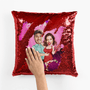 1783PFR2 coussin sequin mon meilleur compagnon ma meilleurs compagnonne personnalise