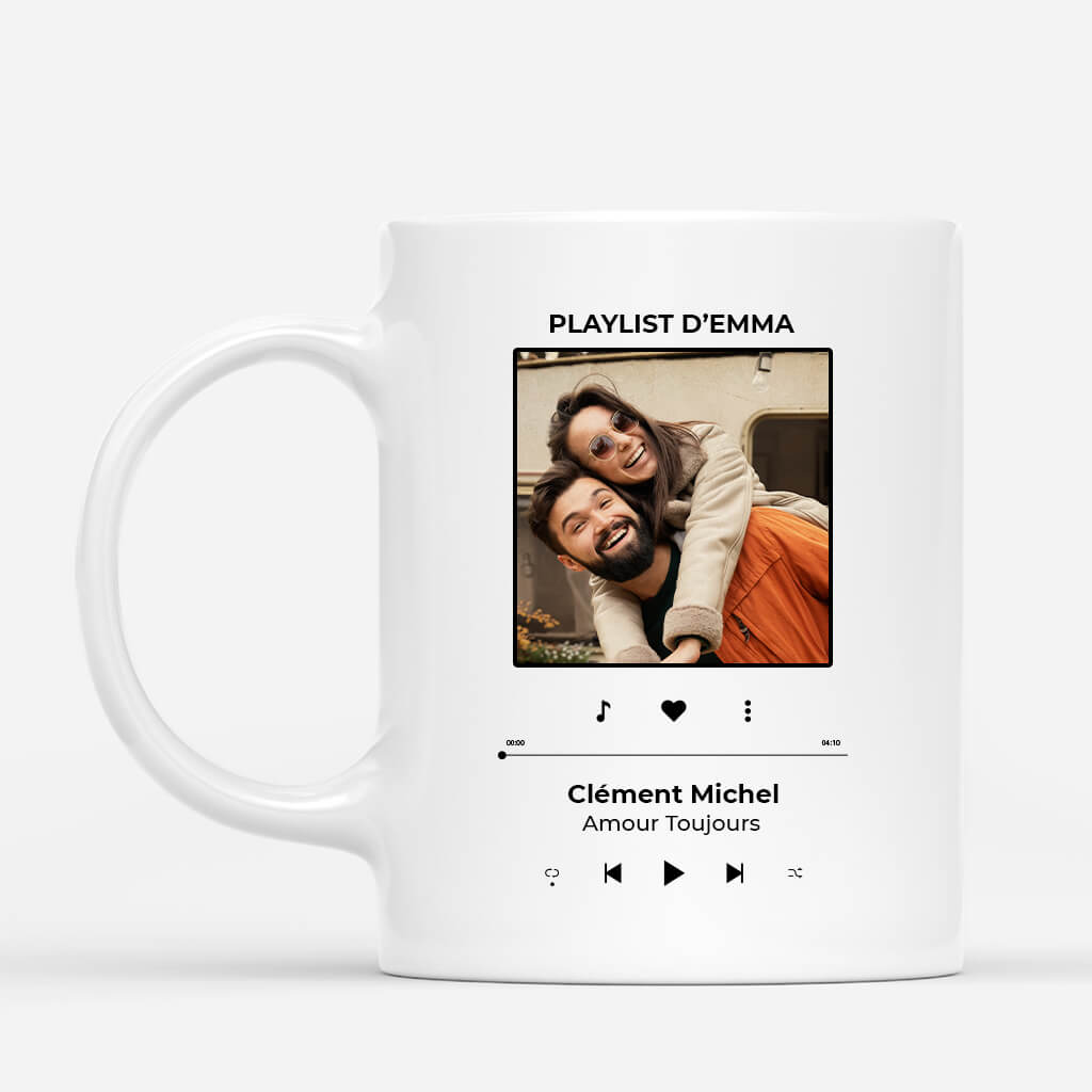 1789MFR2 mug si je tecrivais une chanson damour personnalise