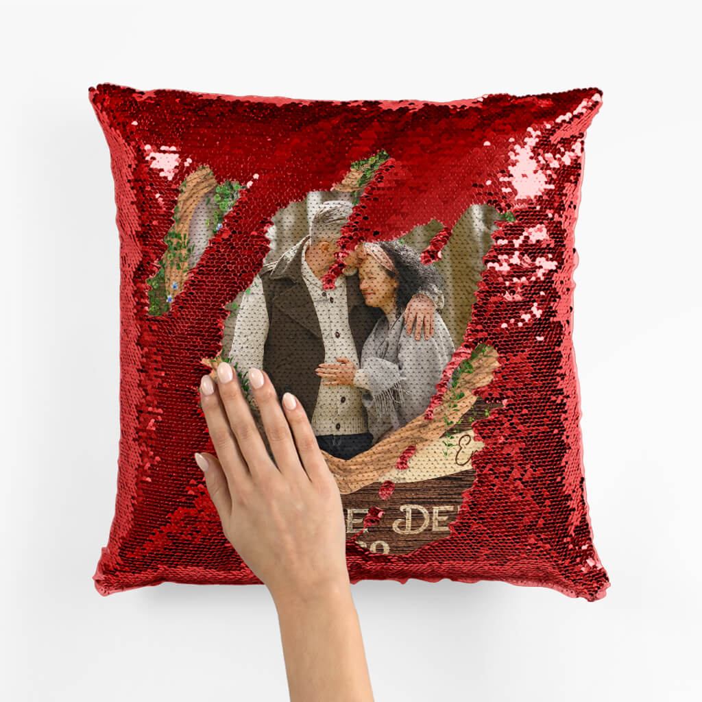1812PFR3 coussin sequin ensemble depuis personnalise