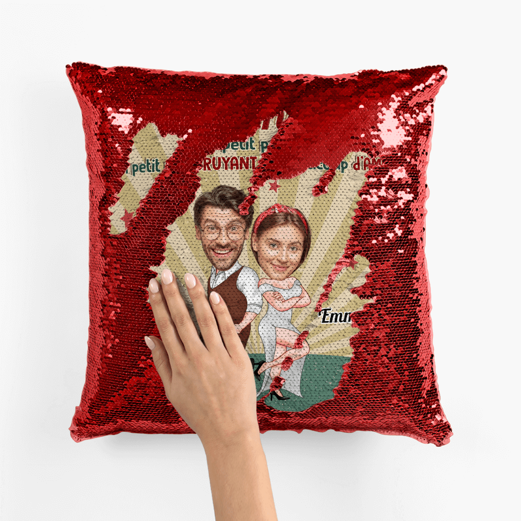 1820PFR2 coussin sequin cest nous personnalise