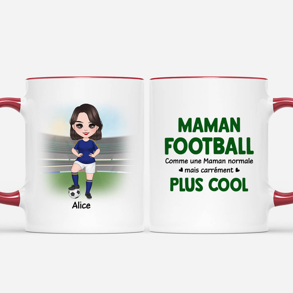 Maman Football Cool - Cadeau Personnalisé | Mug pour Maman