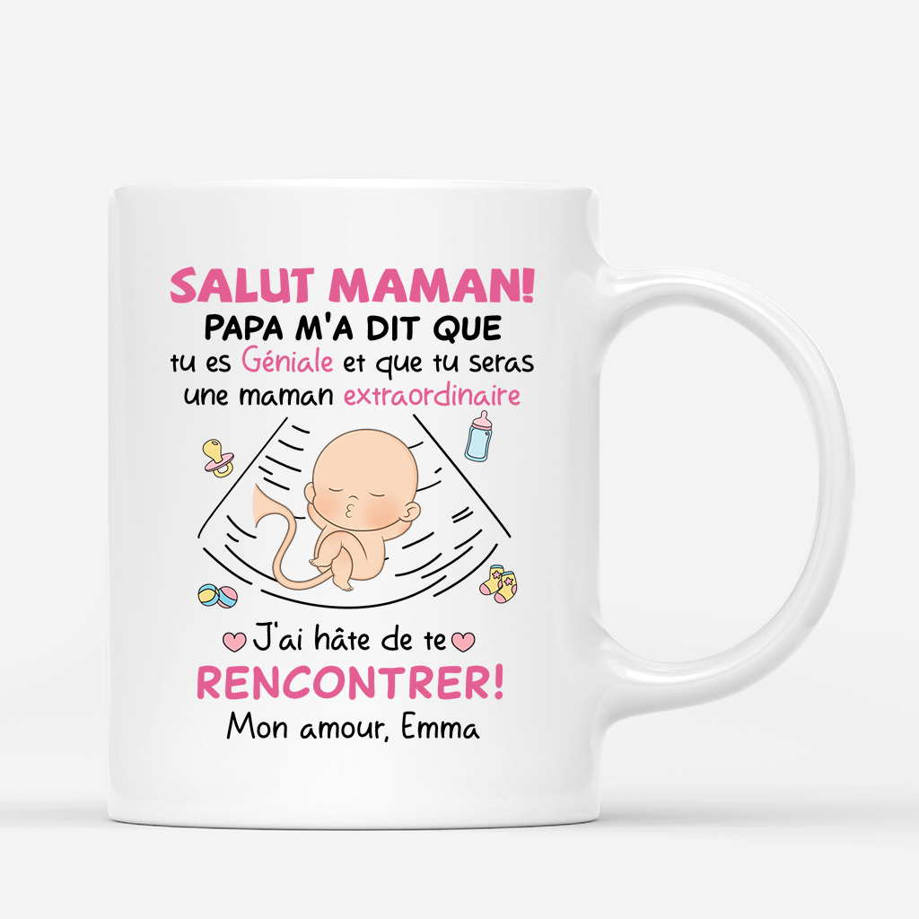 Mug Salut Maman Personnalisé