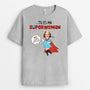 1846AFR2 t shirt tu es ma superwoman personnalise
