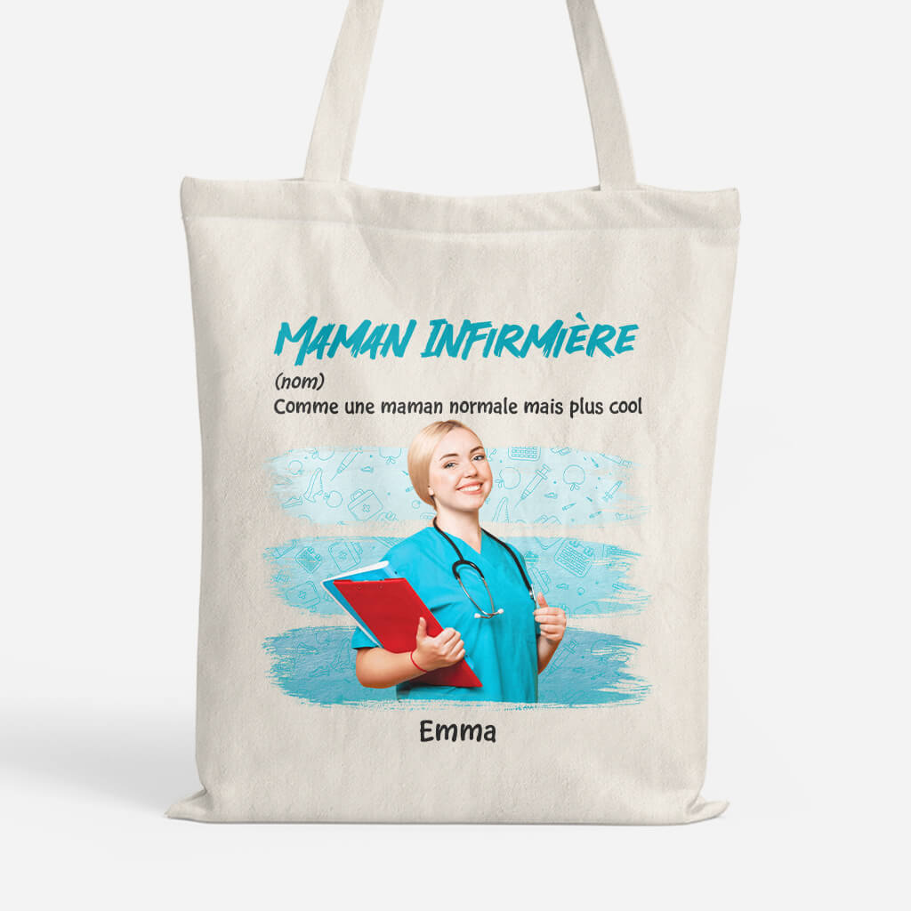 Définition Maman Infirmière Tote Bag Personnalisé Vive La Mode