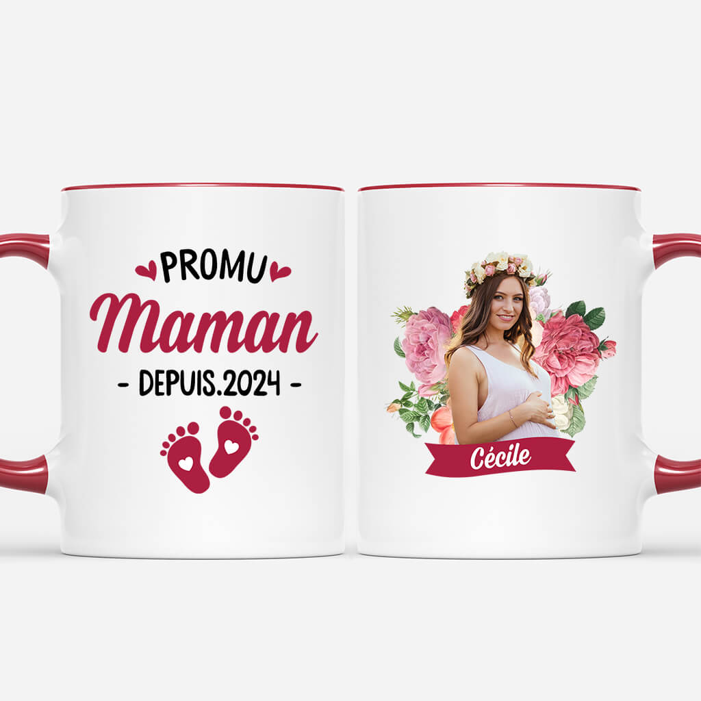 Promu Maman - Cadeau Personnalisé | Mug pour  future maman