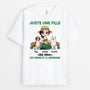 1859AFR1 t shirt juste une femme_ qui aime les chiens et le jardinage personnalise