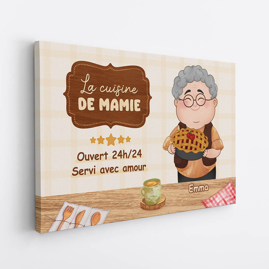 1890CFR2 toile la cuisine de maman ouvert toujours personnalisee