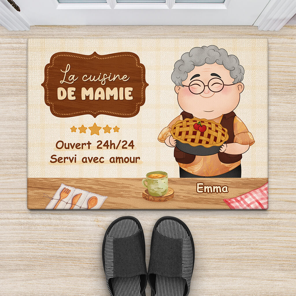 1890DFR2 paillasson la cuisine de maman ouvert toujours personnalise