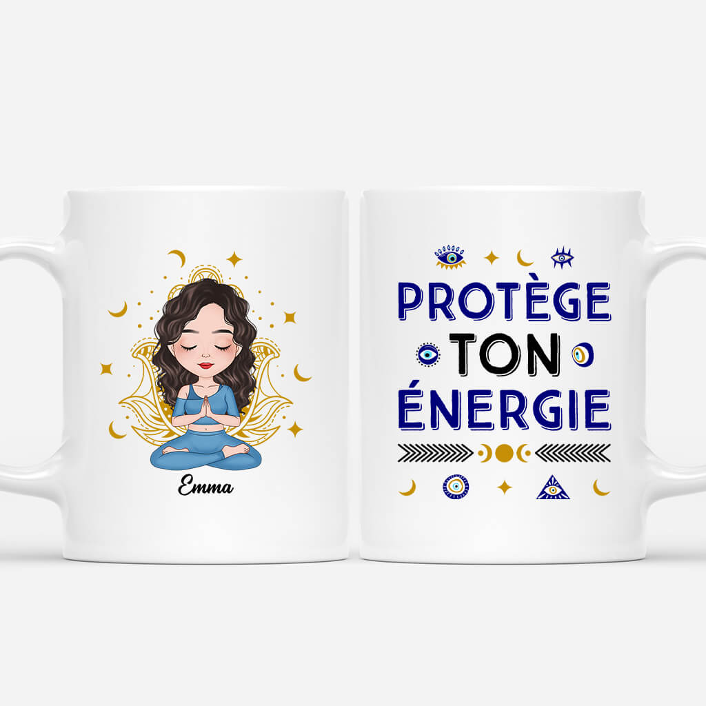 Protège Ton Énergie - Cadeau Personnalisé | Mug pour Femme
