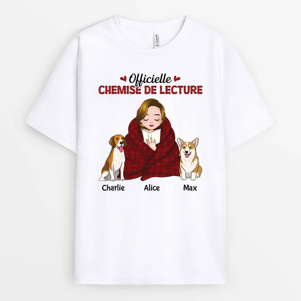 Officielle Chemise De Lecture - Cadeau Personnalisé | T-shirt pour Femme