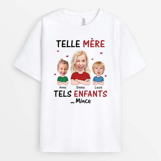 1917AFR2 t shirt comme la mere comme les enfants oh zut personnalise