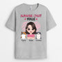 1921AFR2 t shirt maman chat folle personnalise