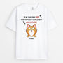 1929AFR2 t shirt je ne suis pas gate ma maman chat est simplement bien entrainee personnalise