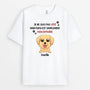 1929AFR2 t shirt je ne suis pas gate ma maman chien est simplement bien entrainee personnalise