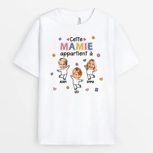 1939AFR2 t shirt cette maman appartient a version petite fleur personnalise_e1b57d00 3a09 4cc1 9a10 53ed8cd6a08e