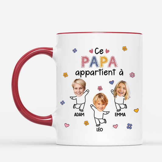 1939MFR1 mug cette maman appartient a version petite fleur personnalise_2