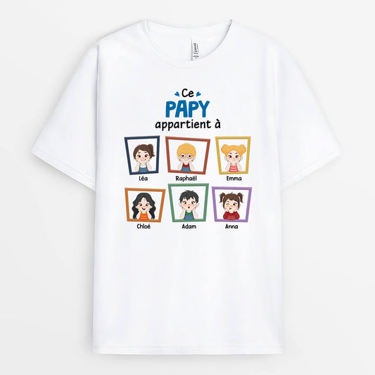 1942AFR2 t shirt cette maman mamie appartient a fenetre personnalise_909e467f f44c 41bc 81a0 e0a0bd4c93f8