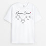 1949AFR1 t shirt maman chat papa chat version texte
