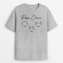 1949AFR2 t shirt maman chat papa chat version texte