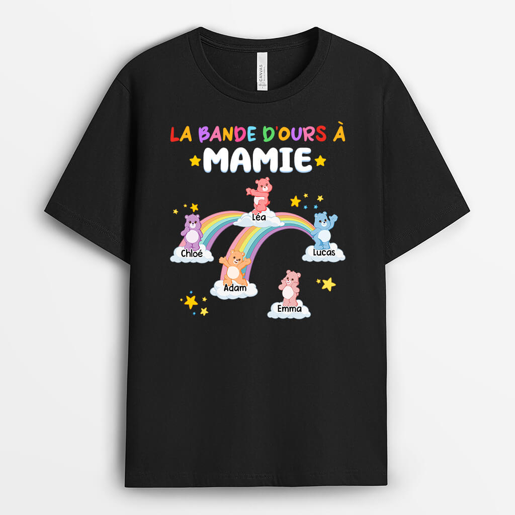 La Bande D'Ours à Maman/ Mamie - Cadeau Personnalisé | T-shirt pour Femme