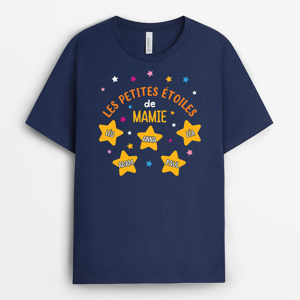 Les Petites Étoiles de Maman/Mamie - Cadeau Personnalisé | T-shirt pour Femme