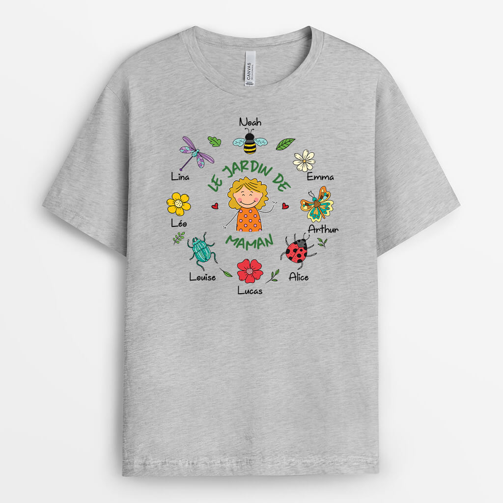 1959AFR2 t shirt le jardin de mamie maman personnalise