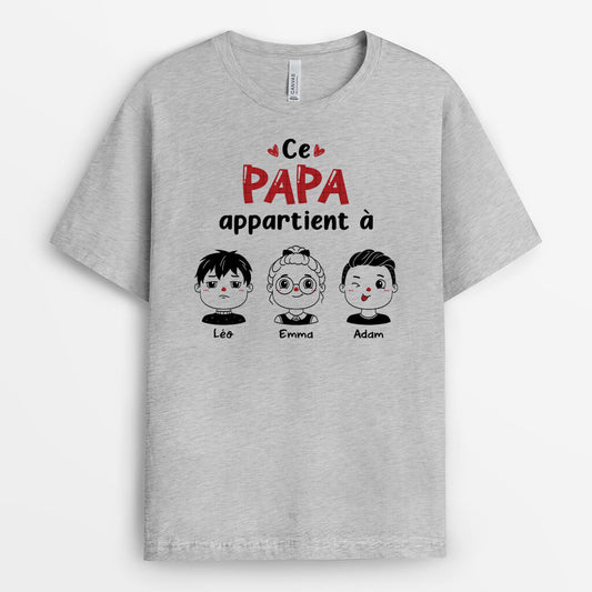 1960AFR2 t shirt cette maman mamie appartient a noir et blanc personnalise_5d8ae6ba cf42 43c1 af81 4438e5ed7e46