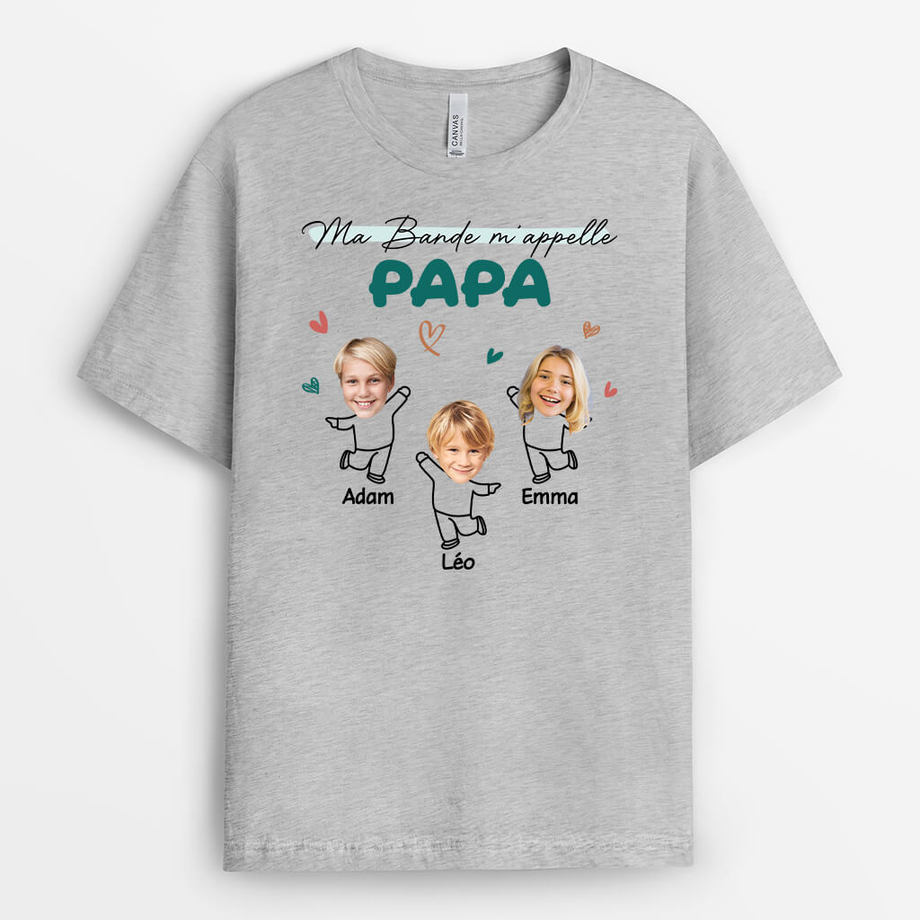 1962AFR2 t shirt ma bande mappelle mamie maman personnalise