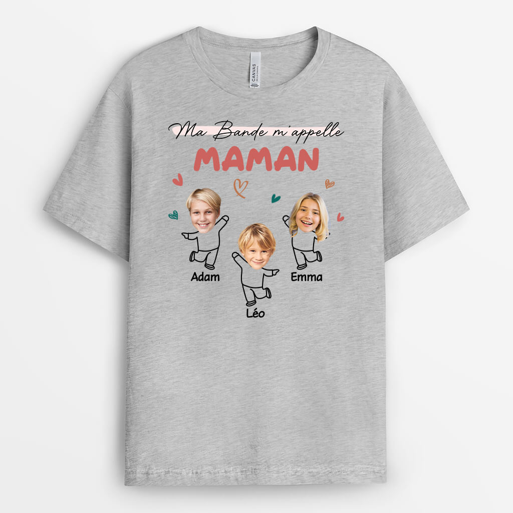 1962AFR2 t shirt ma bande mappelle papy papa personnalise