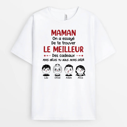 1966AFR1 t shirt meilleur cadeau de maman personnalise